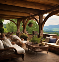 Timber patio cover construction