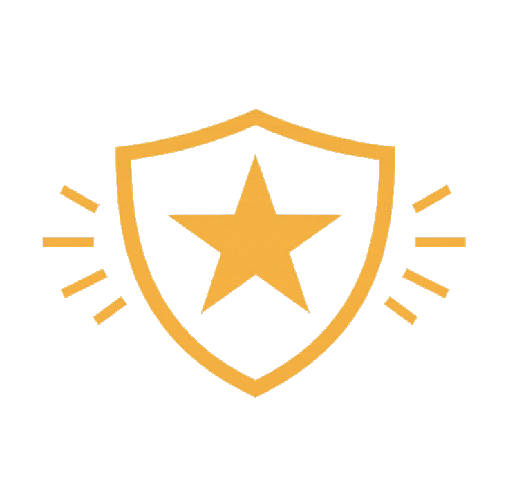 Shield icon representing local service, trust, and reliability